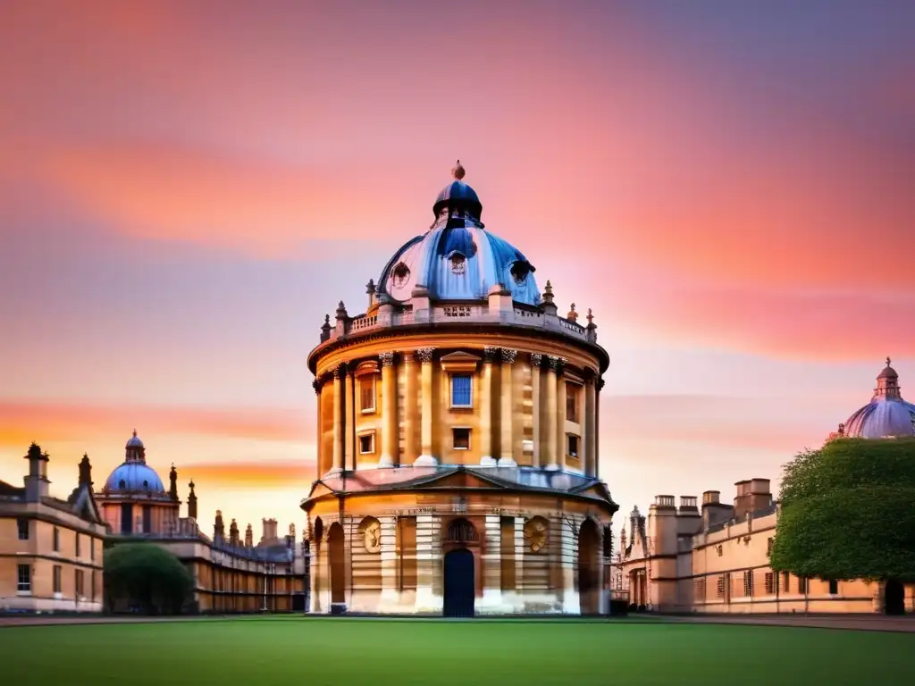 Radcliffe Camera al amanecer Radcliffe Camera, emblemático edificio de la Universidad de Oxford al amanecer