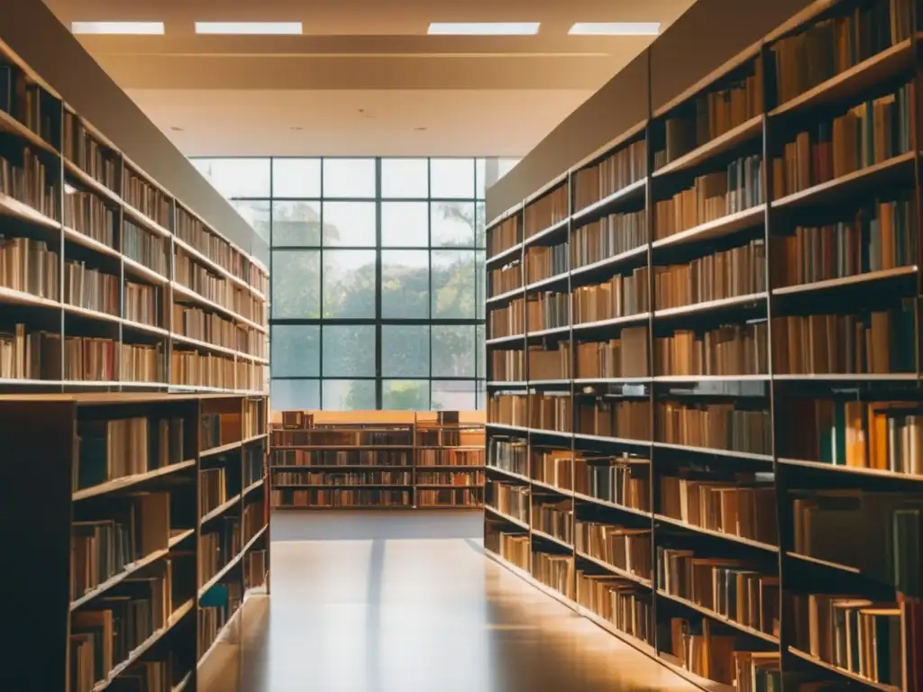 Biblioteca universitaria llena de tesoros Recursos ocultos en biblioteca universitaria, un tesoro de conocimiento