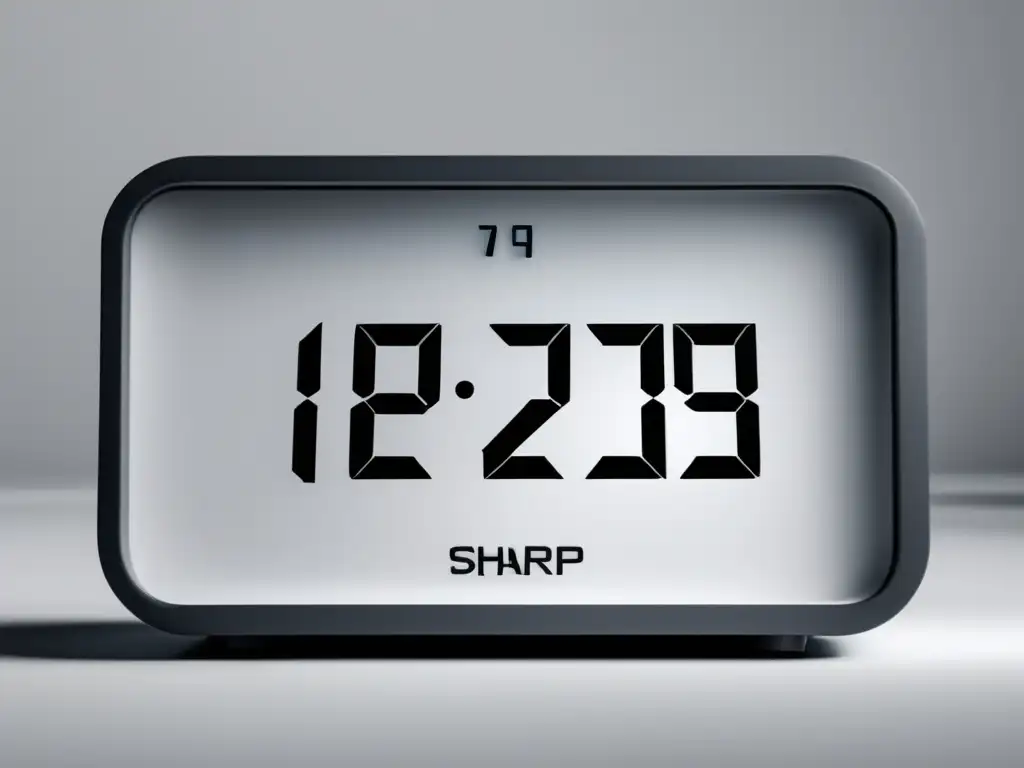 Reloj digital minimalista para gestión del tiempo Reloj digital minimalista simbolizando la gestión del tiempo en el examen - Estrategias para responder preguntas de cultura general
