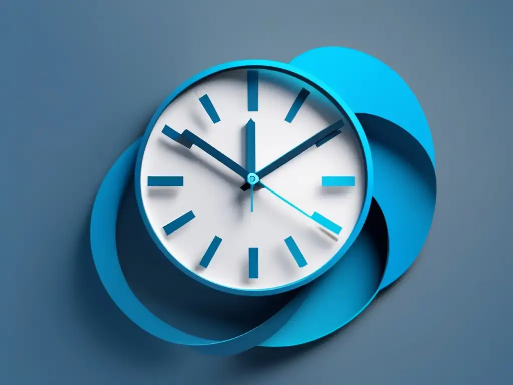 Gestión del tiempo durante el examen Reloj minimalista rodeado de líneas simbolizando la gestión del tiempo - Errores exámenes admisión universitaria