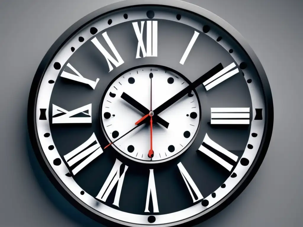 Reloj moderno con técnicas para exámenes Reloj moderno con técnicas de respuesta para exámenes universitarios
