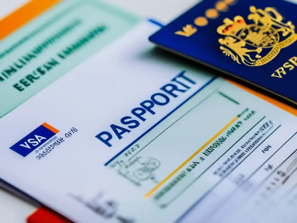 Pasaporte con visas europeas Requisitos de visa y estudio en Europa: pasaporte con sellos de visa de diferentes países europeos