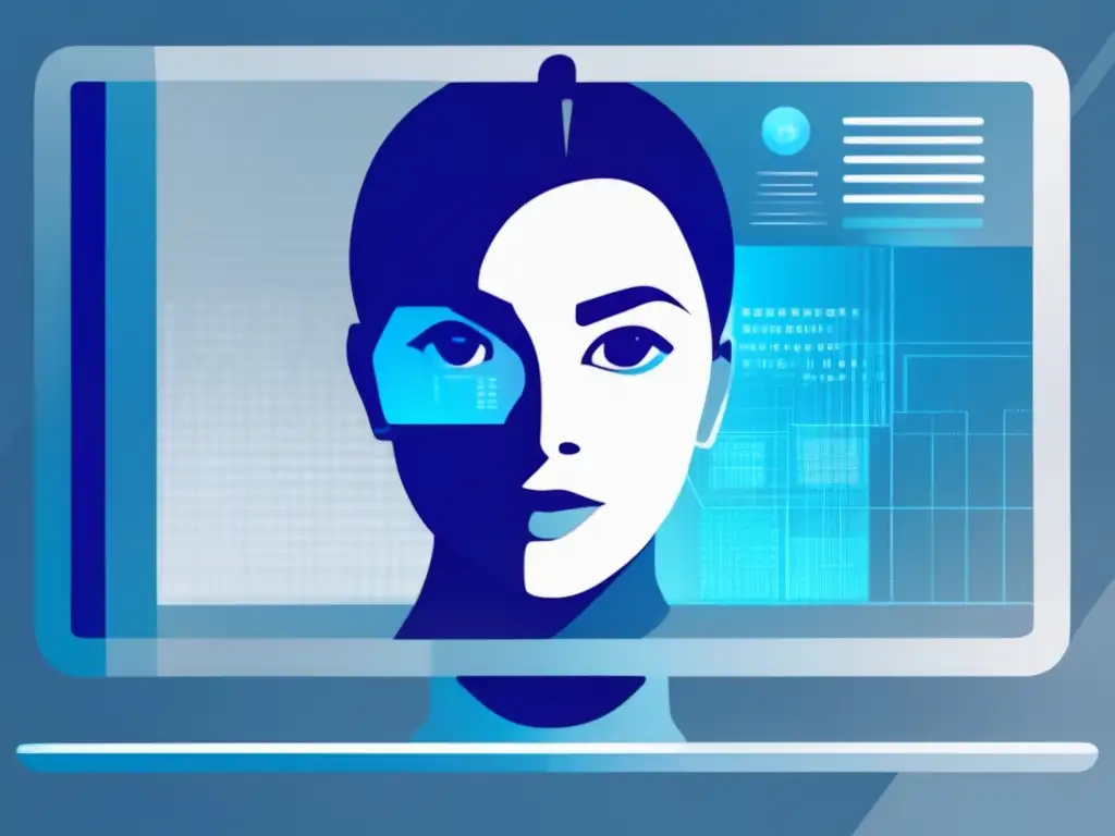 Seguridad en exámenes online con reconocimiento facial Rostro con examen online: Verificación de identidad en exámenes online