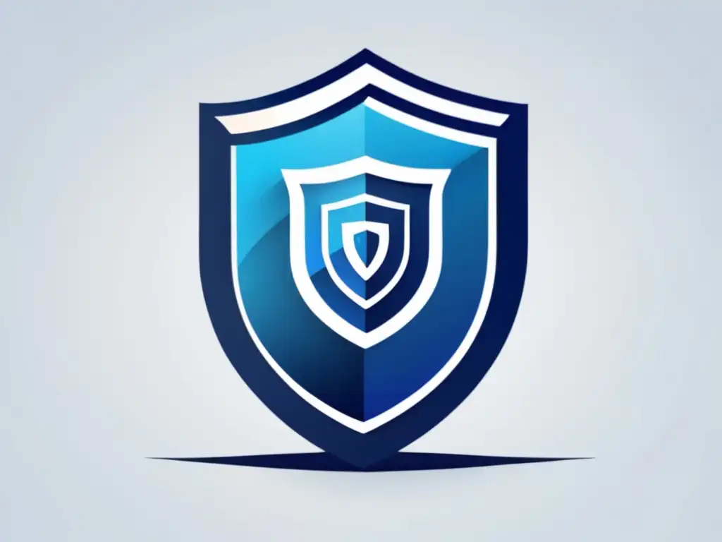 Seguridad de datos en la universidad Seguridad en datos universitarios: escudo abstracto, tonos azules, código binario, elementos de protección y profesionalismo