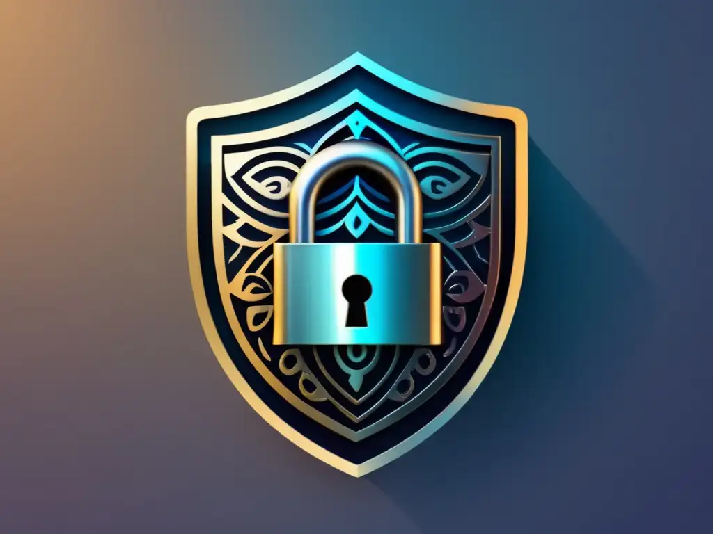 Cerradura segura con diseño moderno Seguridad de información: Prevenir filtraciones académicas estudiantiles