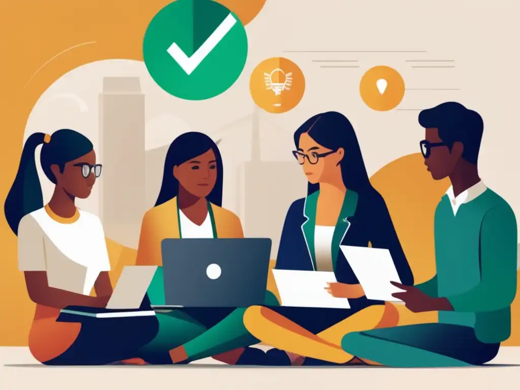 Estudiantes internacionales comparando seguros Seguro salud estudiantes internacionales, investigación y comparación, grupo diverso, actitud profesional y determinada