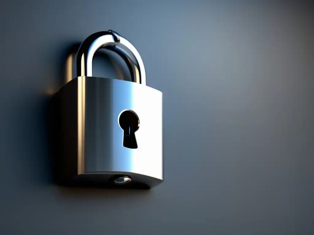 Cerradura moderna y minimalista Símbolo de seguridad y privacidad: Ley FERPA y privacidad académica