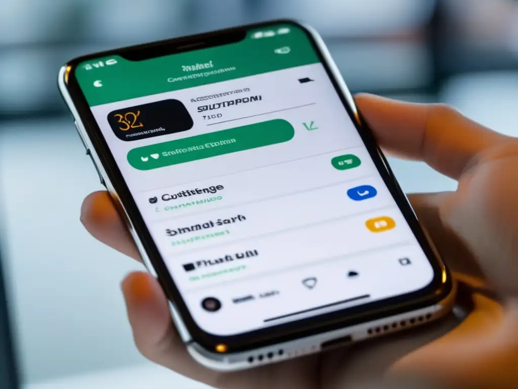 Pantalla educativa de seguimiento moderna y eficiente Smartphone educativo: pantalla ultradetallada de 8k muestra plataforma seguimiento solicitudes universitarias