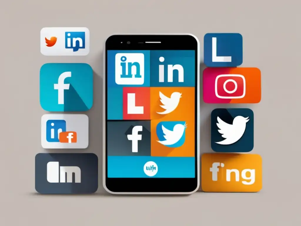 Smartphone conectando estudiantes y profesionales Smartphone moderno con pantalla vibrante y redes sociales