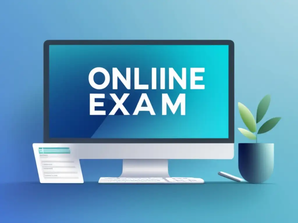 Moderna plataforma de exámenes online Software exámenes online universitarios: Interfaz moderna y minimalista de una plataforma de exámenes en línea
