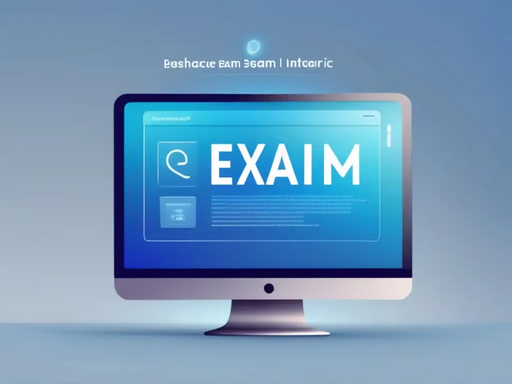 Examen digital con inteligencia artificial Tecnología en exámenes de admisión universitaria con interfaz moderna, AI y seguridad biométrica