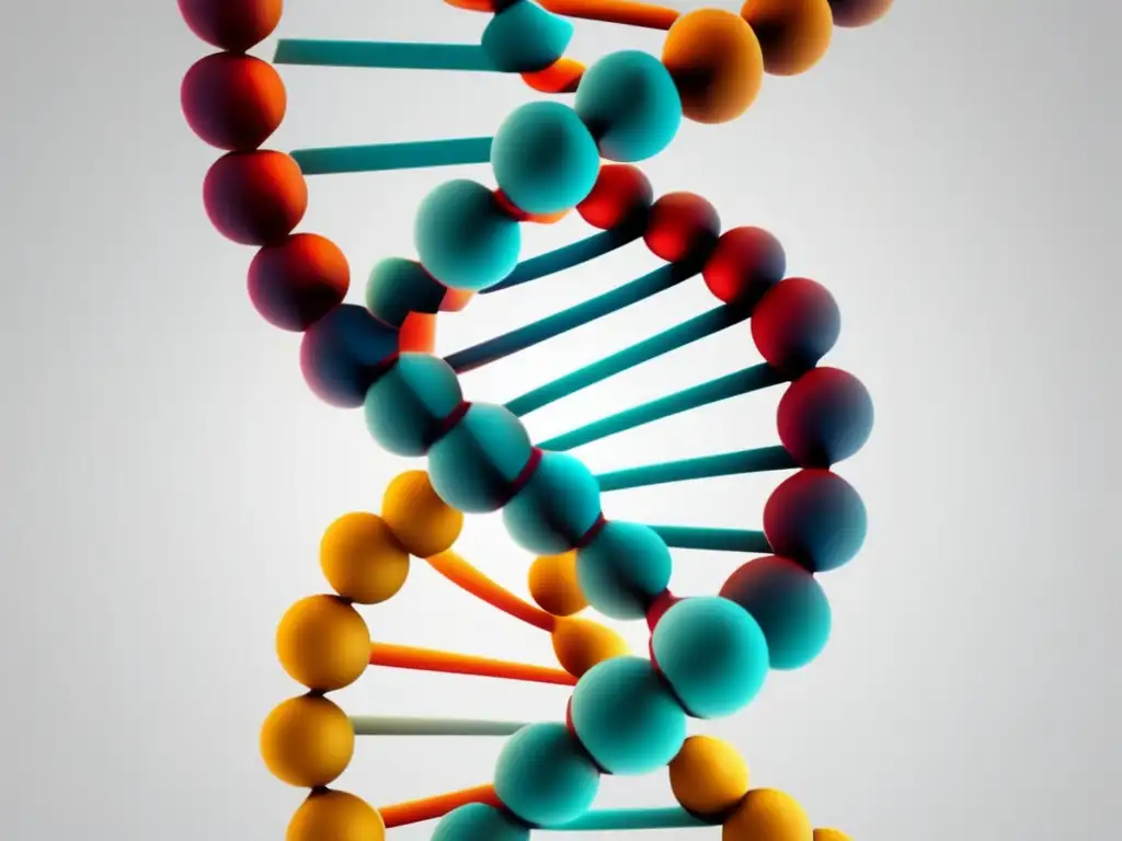 Estructura detallada de ADN en closeup Ultradetalle ADN, estructura doble hélice