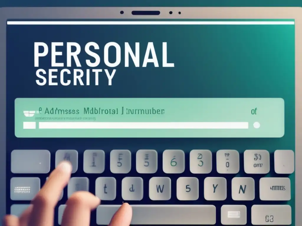 Riesgo de privacidad en datos estudiantiles Violaciones de datos estudiantiles en teclado de pantalla de computadora moderna con fondo borroso