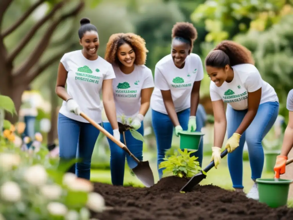 Voluntarios colaborando en un proyecto comunitario Voluntariado diverso en acción: beneficios en admisiones universitarias